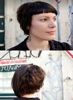 asymetryczne fryzury krótkie - uczesanie damskie zdjęcie numer 43B